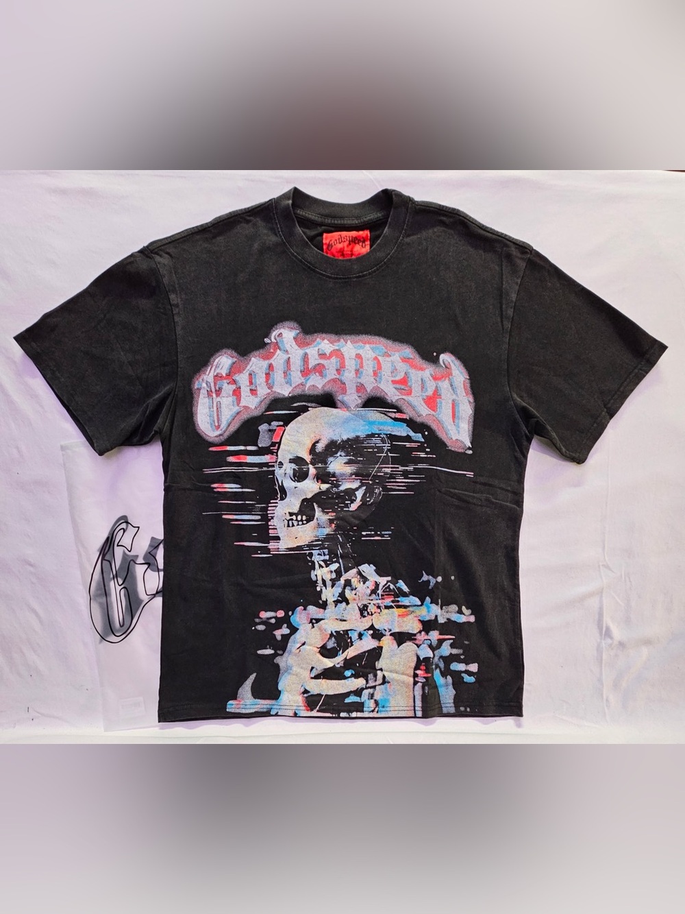 Godspeed Black Graphic Skull Print Men's T-Shirt